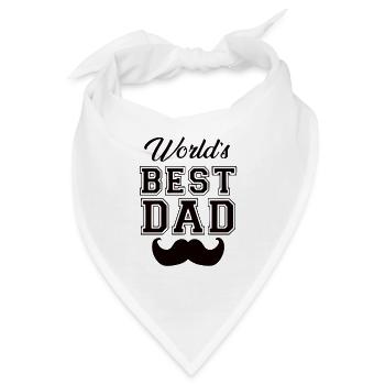 Bester Papa - Bandana - Weiß - Vorne
