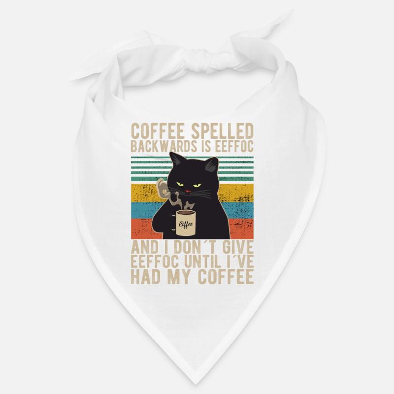 Coffee spelled backwards is Eeffoc Kaffee Morning Bandana