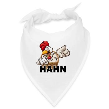 Ich bin der Hahn im Korb - Bandana - Weiß - Vorne