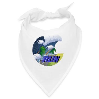 Tsunami Run - Bandana - Weiß - Vorne
