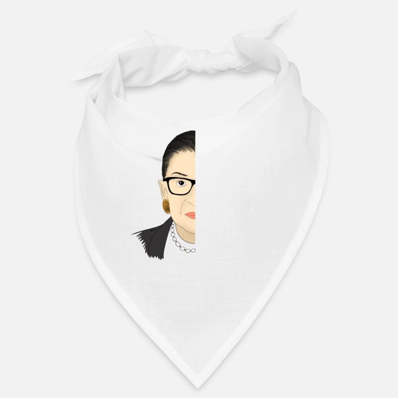 Ruth Bader Ginsburg When there are nine - Bandana - Weiß