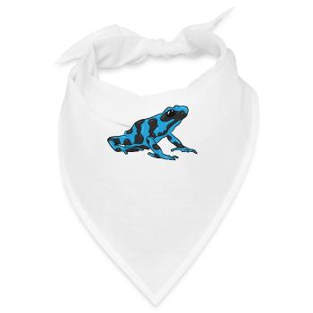 Blauer Gift Pfeil Frosch Dendrobatidae - Bandana - Weiß - Vorne