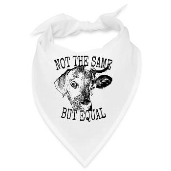 Vegan Not The Same But Equal Vegetarier Tierfreund - Bandana - Weiß - Vorne