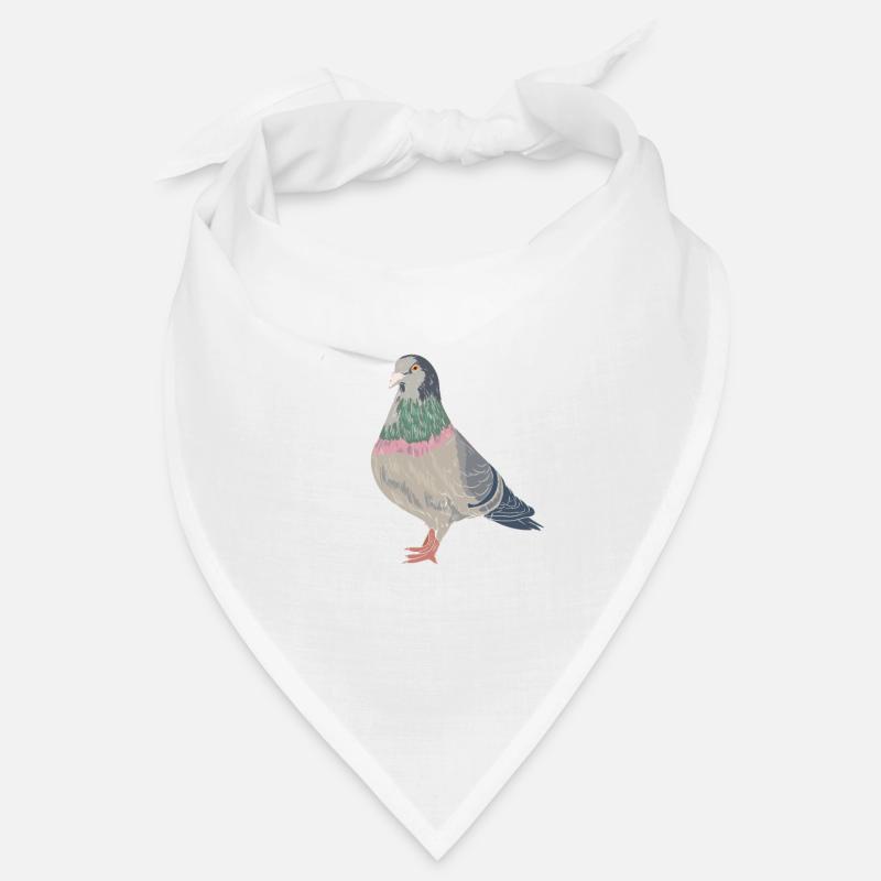 Taube Tauben Flüsterer - Bandana - Weiß