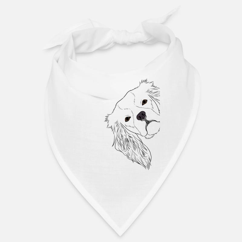 Curious Cavalier King Charles Spaniel Dog Bandana