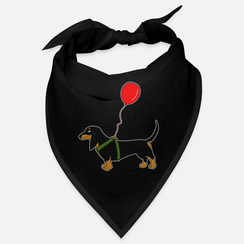 Dachshund with balloon dog lover gift Bandana