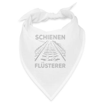 Lokführer Lokomotivführer Schienenflüsterer - Bandana - Weiß - Vorne