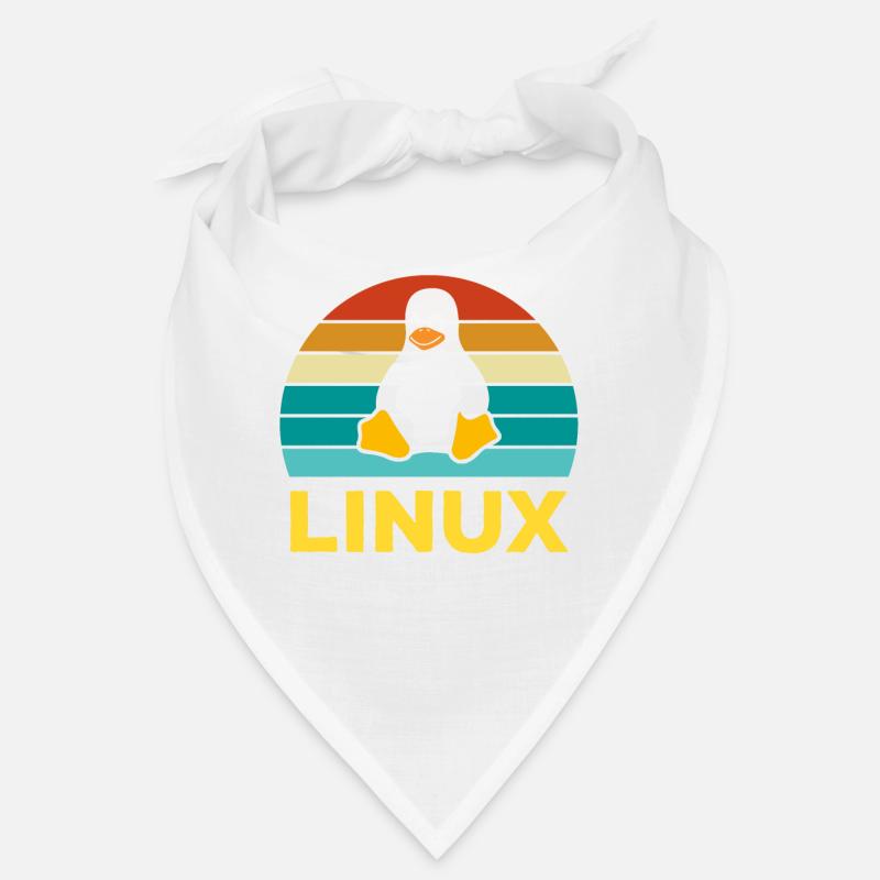 Linux Rétro Vintage Geek Style Informaticien Bandana