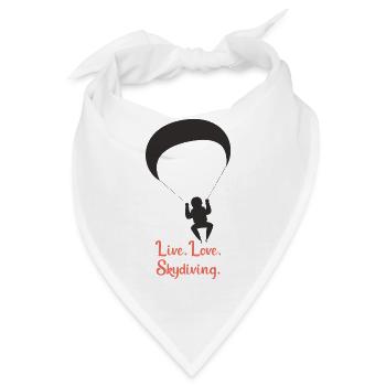 Skydiving - Bandana - Weiß - Vorne