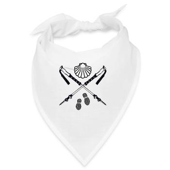 Jakobsweg - Bandana - Weiß - Vorne
