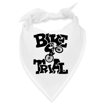 Balance und Kontrolle Bike Trial - Bandana - Weiß - Vorne