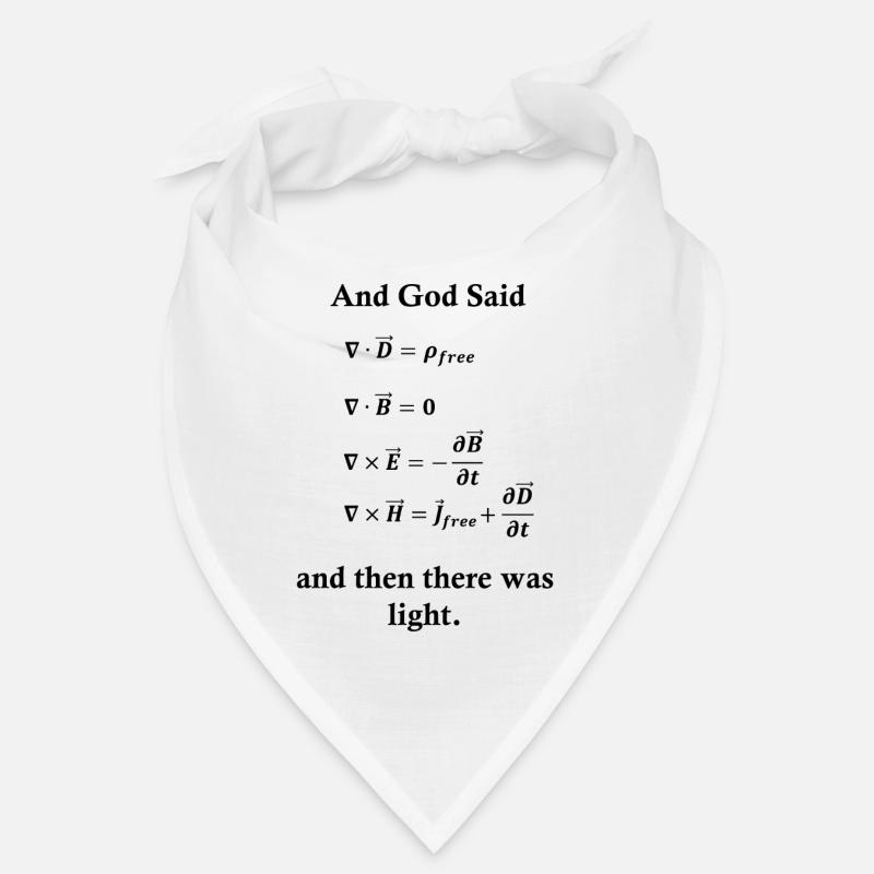 Maxwell Gleichungen Gott Licht Physik Nerd Science Bandana