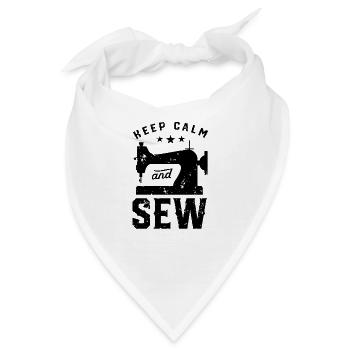Nähen Näherin Schneider Näher Schneidern - Bandana - Weiß - Vorne