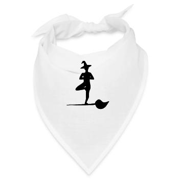 YOGA HEXEN | Helloween | Meditation | Namaste - Bandana - Weiß - Vorne