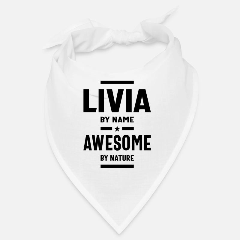 Livia Personalized Name Birthday Gift Bandana