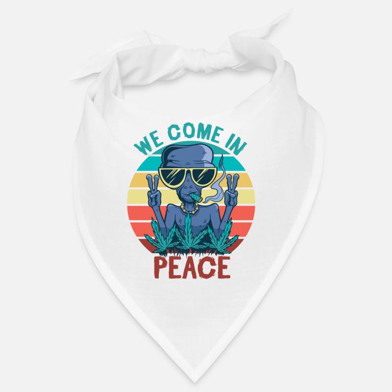 Alien Kiffer Cannabis Auserirdische Bandana