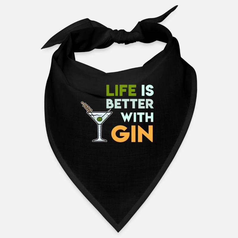 Mit Gin Cocktail Drink Ist Das Leben Besser Bandana
