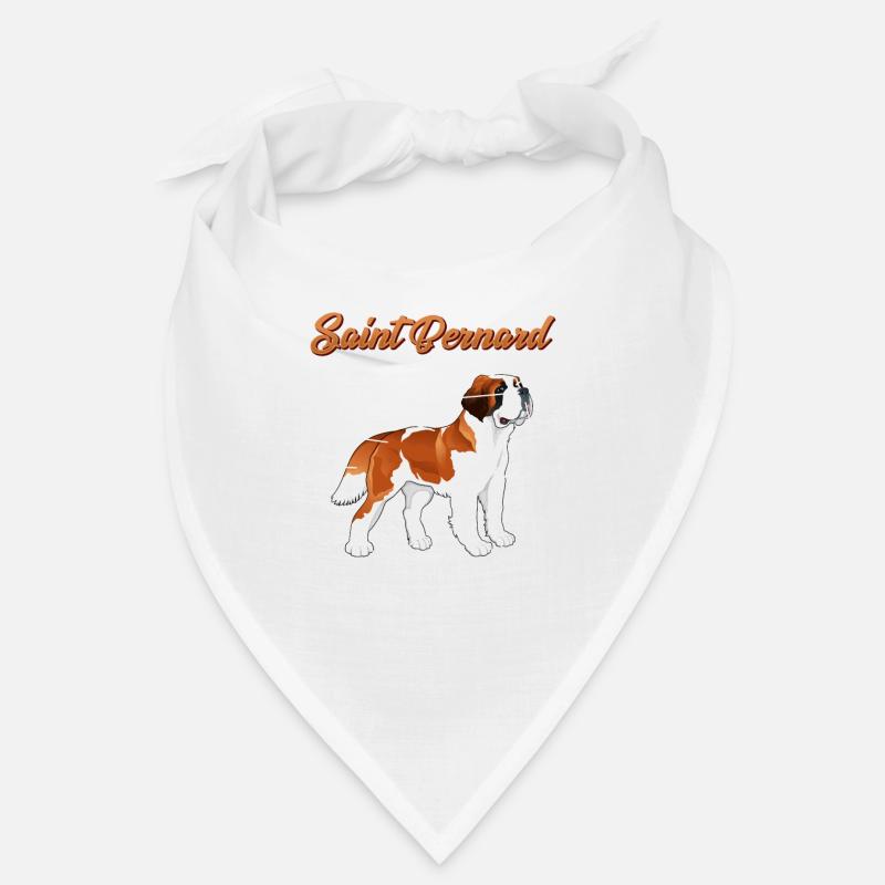Anatomie eines Bernhardiners Hund Tierfreund - Bandana - Weiß