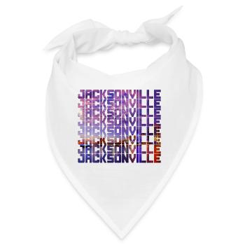 Jacksonville Florida Usa - Bandana - Weiß - Vorne