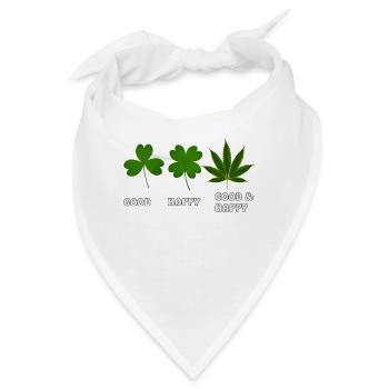 KLEEBLATT HANFBLATT - Bandana - Weiß - Vorne
