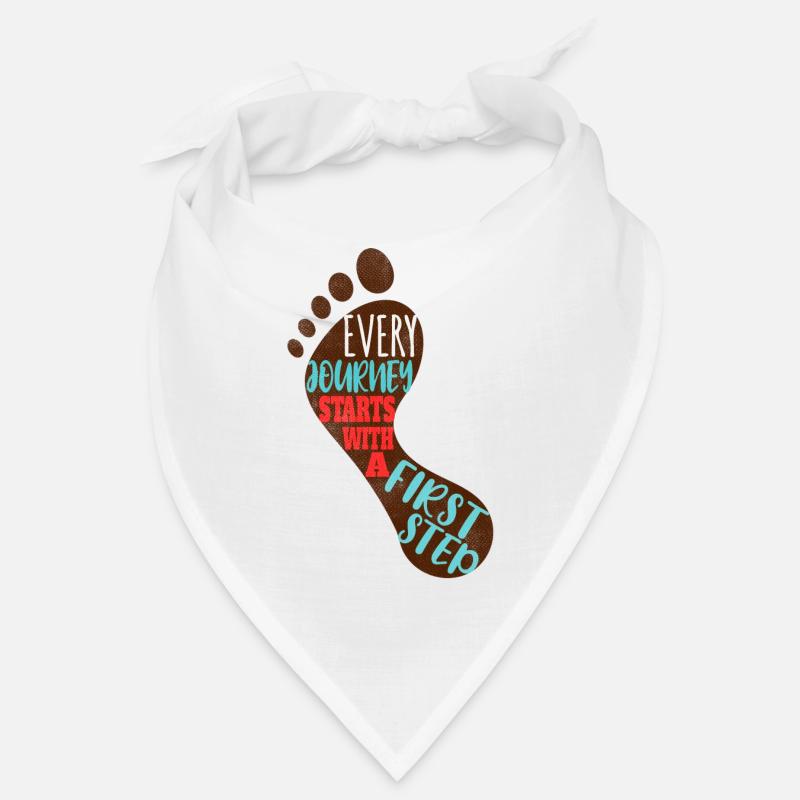 Every journey starts with a first step Bandana