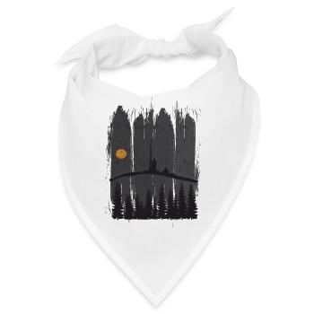 Harz Style - Brocken Wald Wandern Geschenk - Bandana - Weiß - Vorne