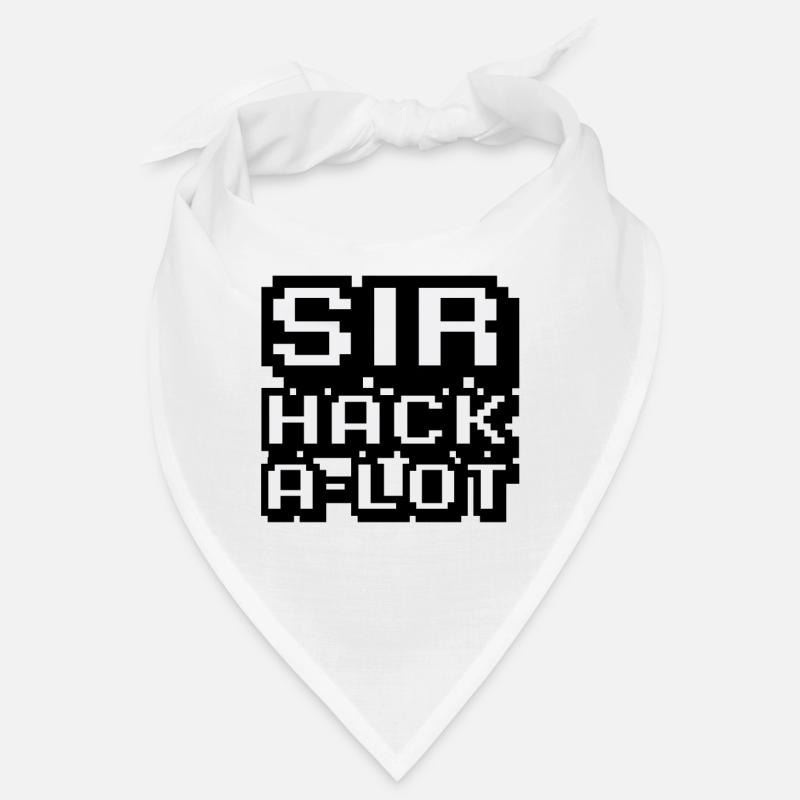 Computer hacken und Pixel-Kunst Sir Hack A Lot Bandana