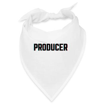 Producer Beat Produzent - Bandana - Weiß - Vorne