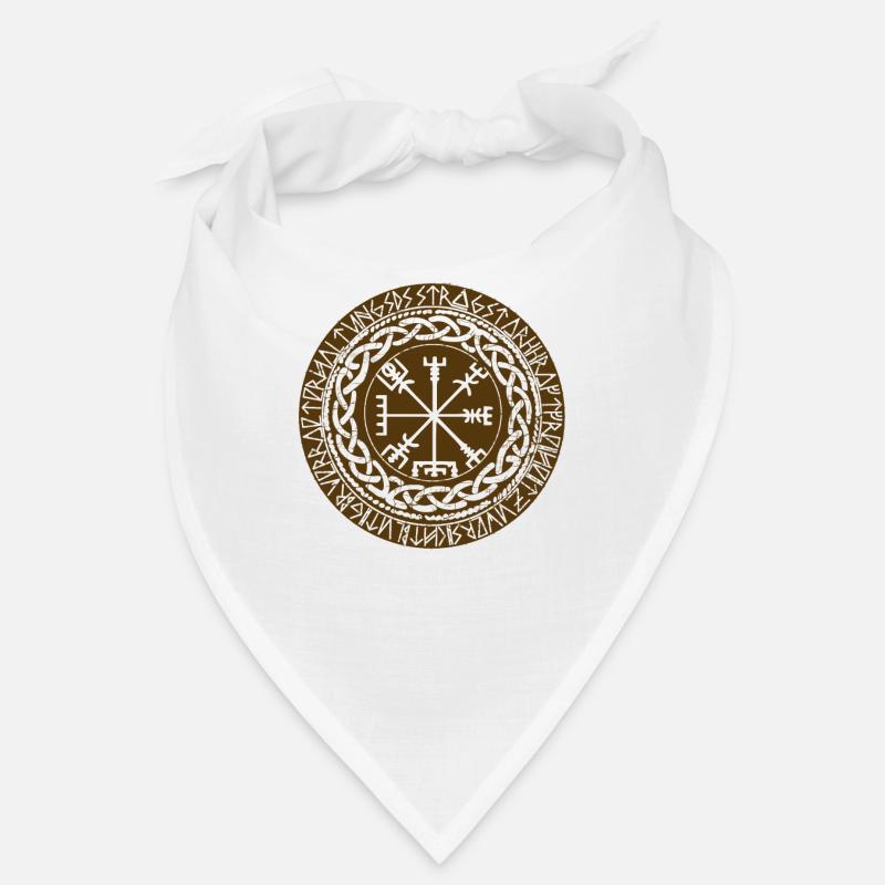 vikinger compass - Bandana - Weiß