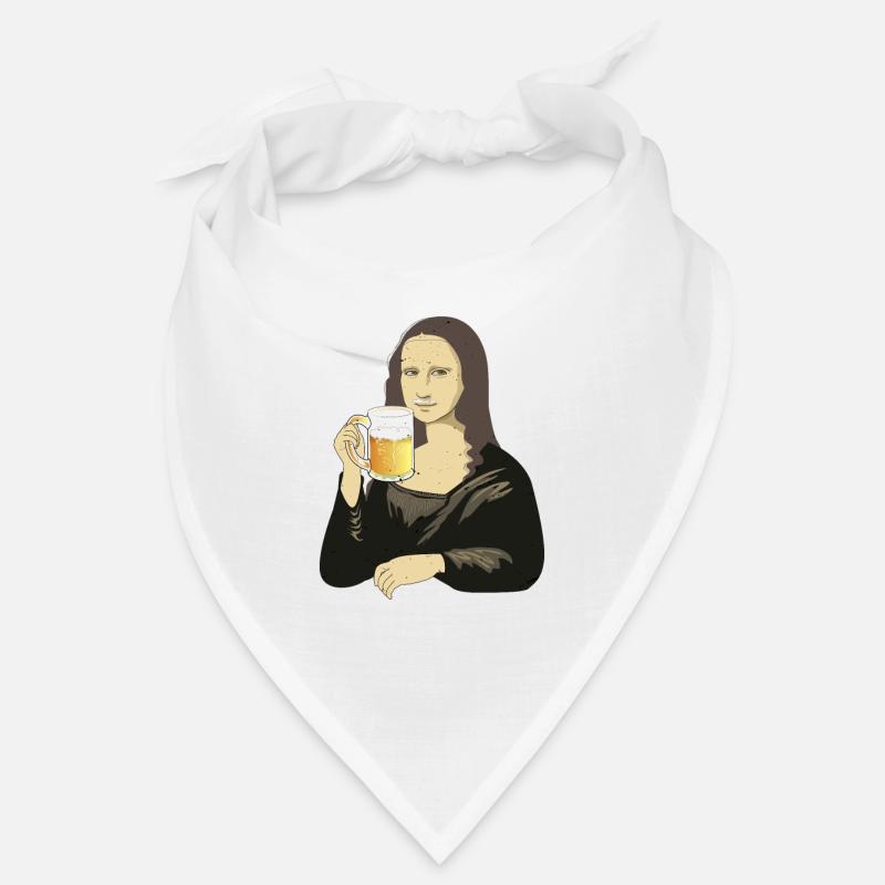 Mona Lisa avec de la bière Bandana