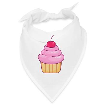Cupcake Muffin - Bandana - Weiß - Vorne
