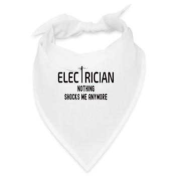 Elektriker - Bandana - Weiß - Vorne