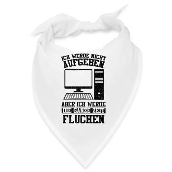 Admin Softwareentwickler Informatik Lustige Sprüch - Bandana - Weiß - Vorne