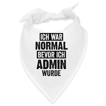 Admin Informatik Student Lustige Sprüche - Bandana - Weiß - Vorne