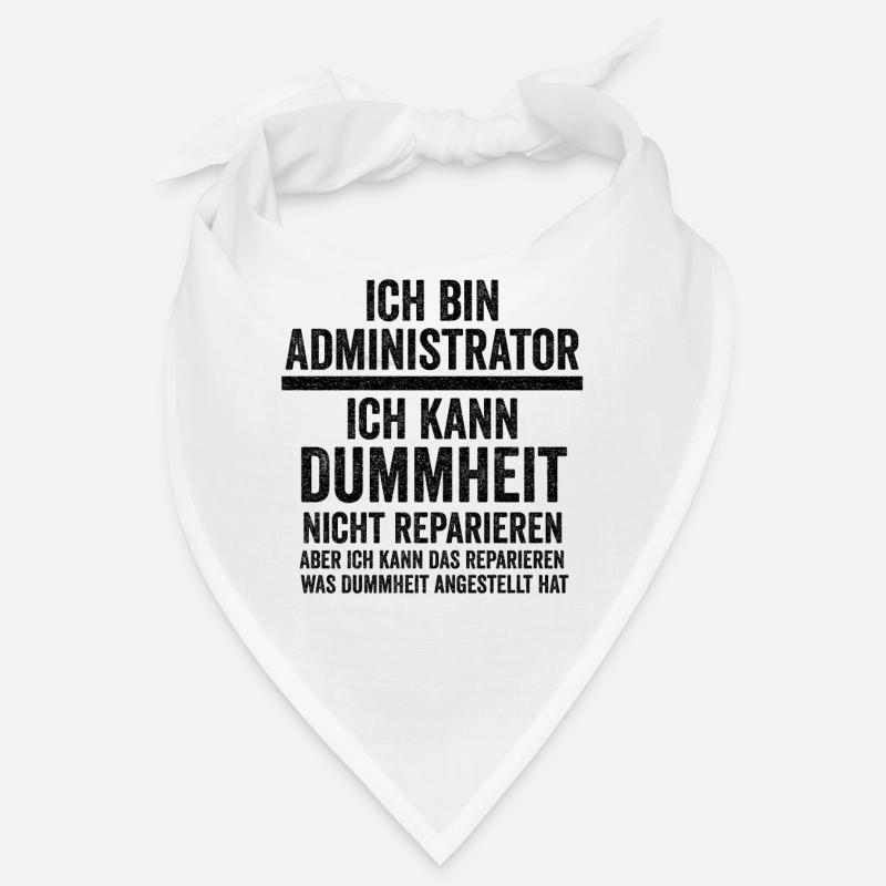 Admin Systemadministrator Lustige Sprüche Bandana