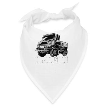 I Mog Di, Unimog,Nutzfahrzeug,Lkw, Unimog 406, - Bandana - Weiß - Vorne