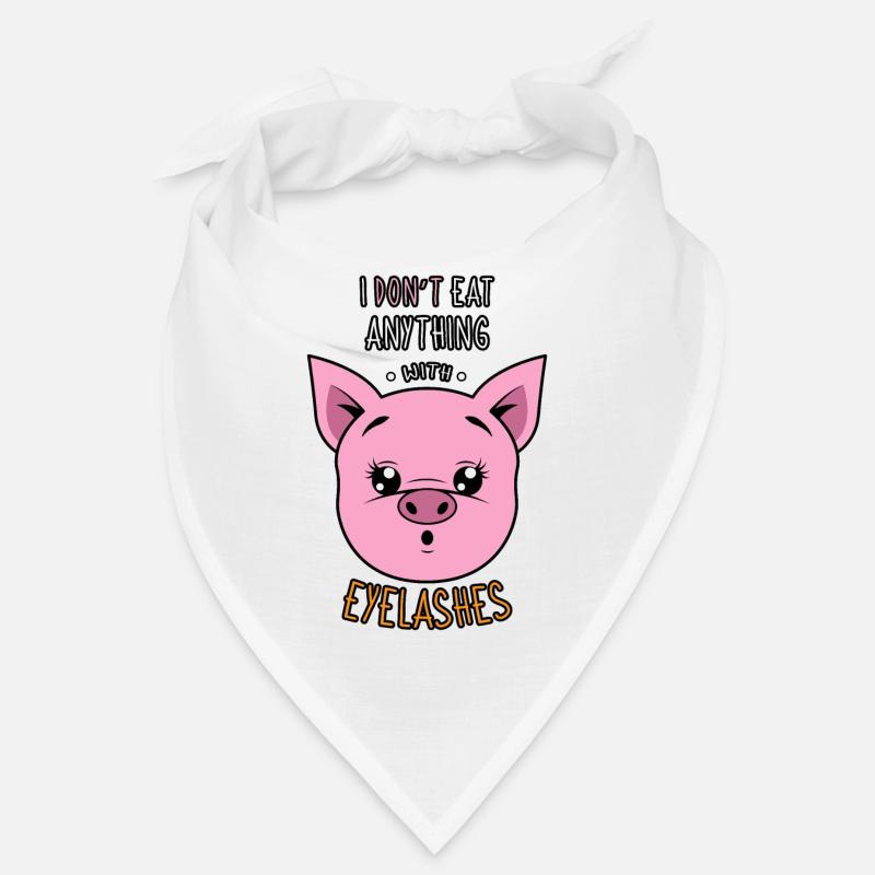 I Essen Sie nichts was Wimpern hat Vegan Tierliebe Bandana