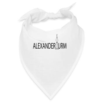 Alexanderplatz Fernsehturm - Bandana - Weiß - Vorne