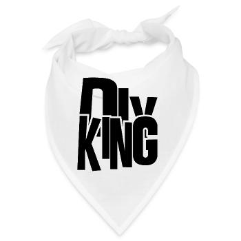 do it yourself king - Handwerker König - Bandana - Weiß - Vorne