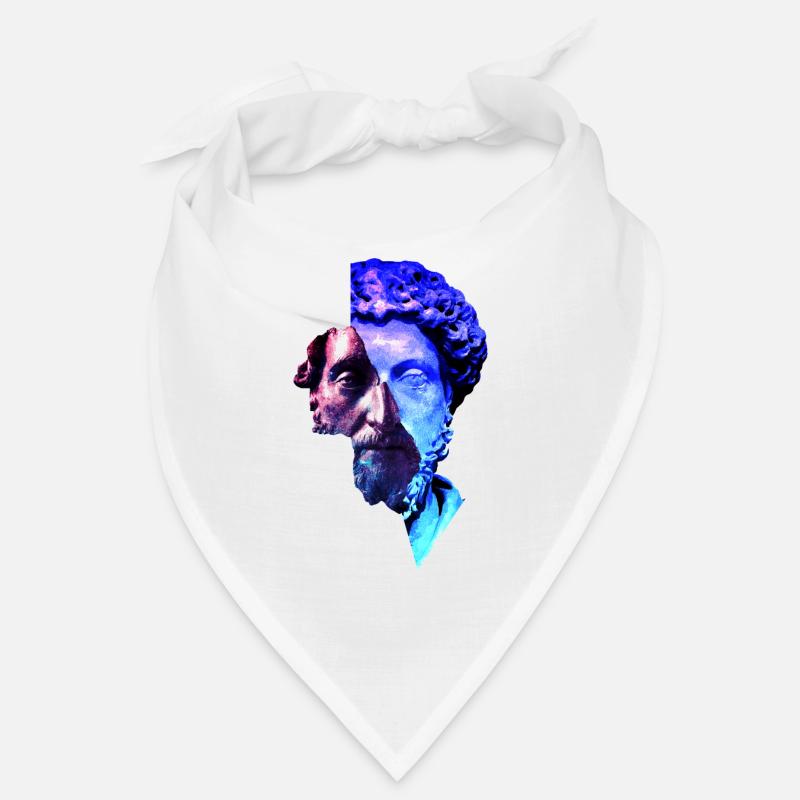 Stoïcisme Marc aurèle Univers violet Artwork Bandana