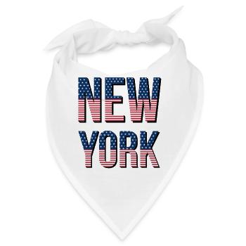 New York - Bandana - Weiß - Vorne