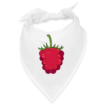 Himbeere - Bandana - Weiß - Vorne