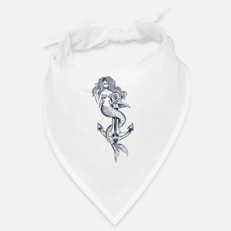 Meerjungfrau mit einem Anker Geschenkidee Bandana