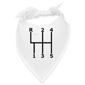 E30 M3 Sportschaltung Getriebe - Bandana - Weiß - Vorne