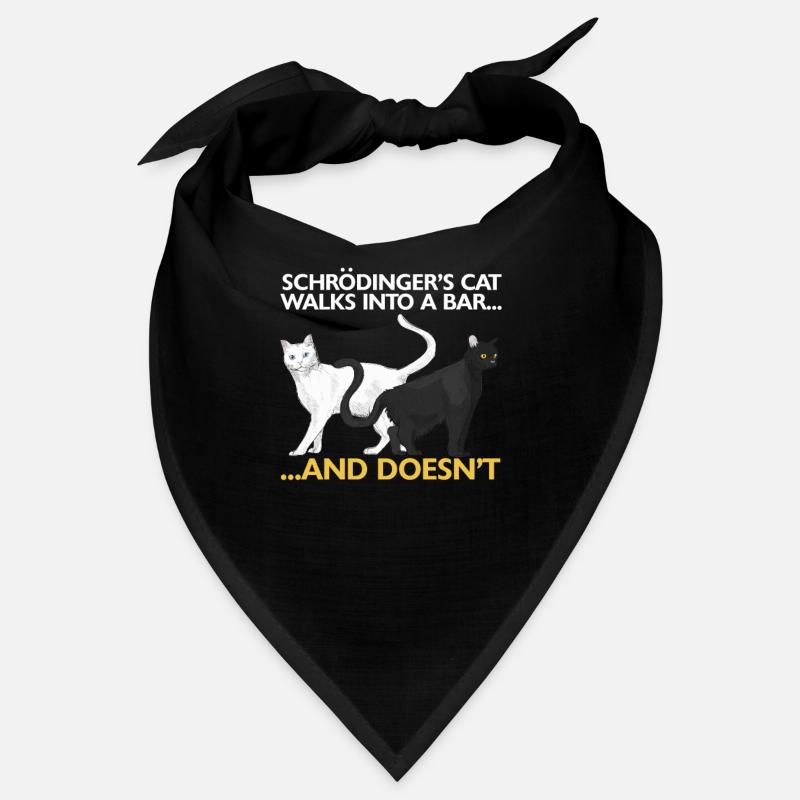 Le chat de Schrödinger drôle de science physique Bandana