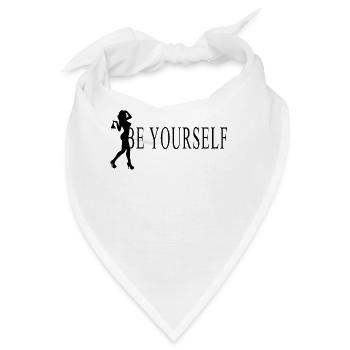 bad girl kiss grunge ornament statement aesthetic - Bandana - Weiß - Vorne