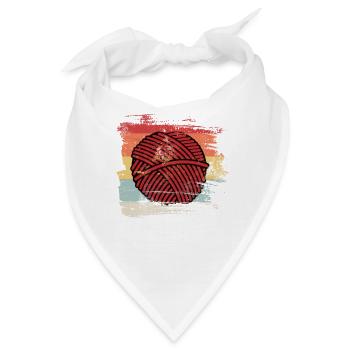 Retro Hobby Wolle - Bandana - Weiß - Vorne