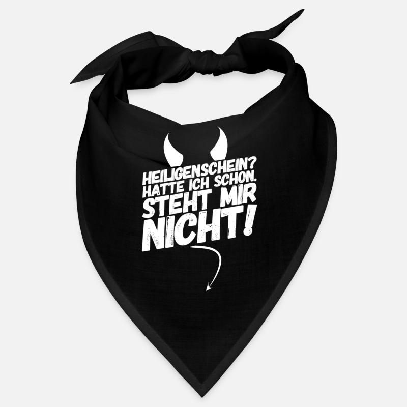 Heiligenschein Teufel Spruch Bandana