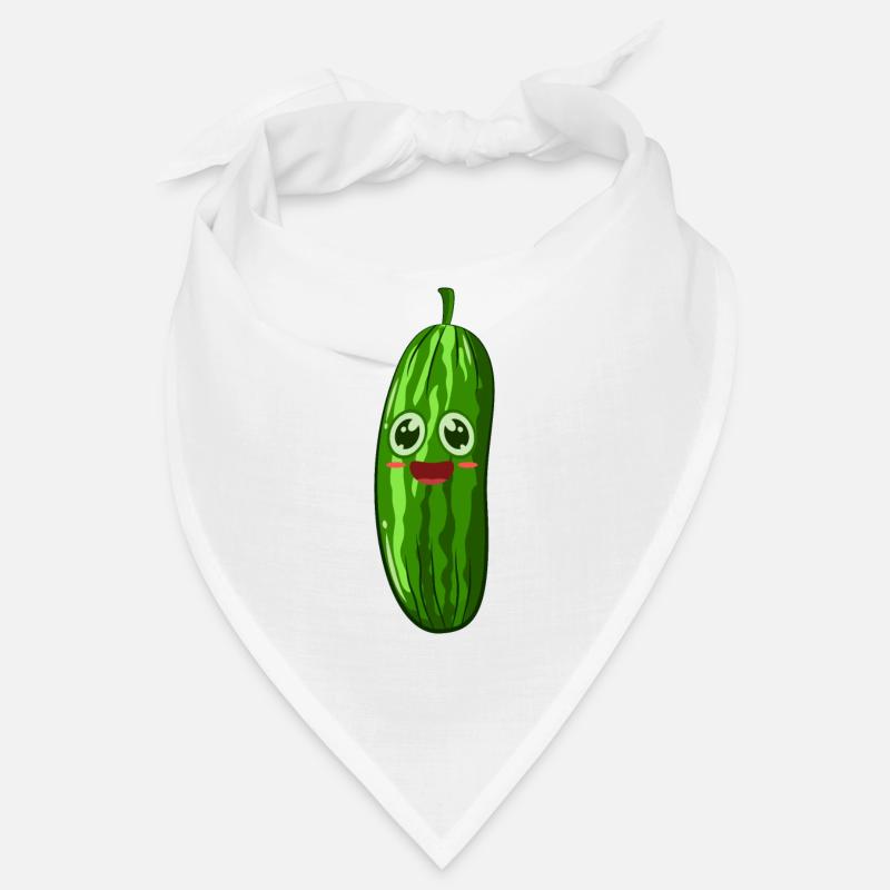 Cornichon au concombre - Bandana - blanc