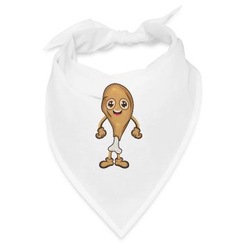 Hähnchen Keule Chicken Wing - Bandana - Weiß - Vorne